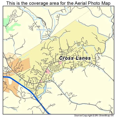 cross lanes wv map.